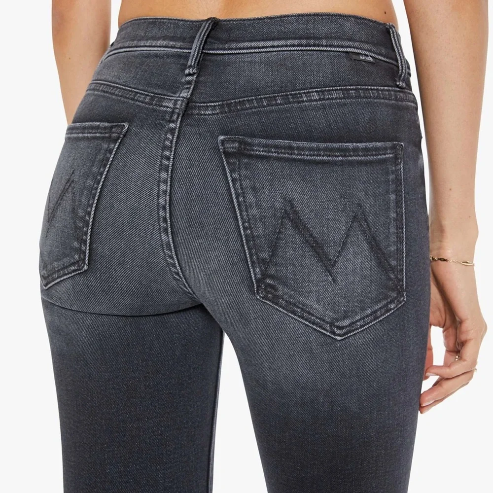 Mother the midrise dazzler flood size 24 black - Picture 4 of 7